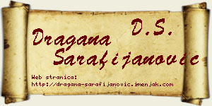 Dragana Sarafijanović vizit kartica